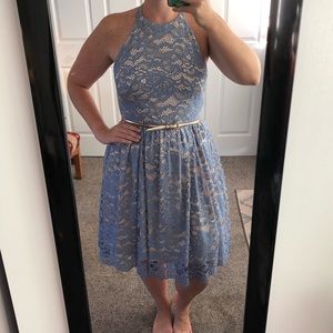 Eliza J Blue Lace Dress